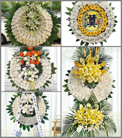 北京顺义区张镇白辛庄村花圈速递